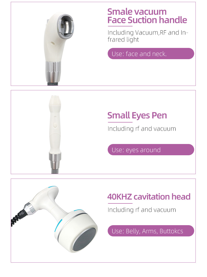 V-nine 40k ultrasonic cavitation system vacuum RF roller machine(图3) V-nine 40k ultrasonic cavitation system vacuum RF roller machine(图3)