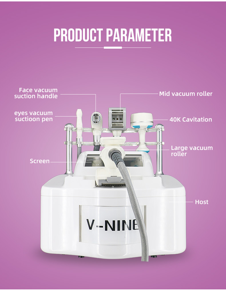 V-nine 40k (图5) Ultrasonic Cavitation System Vacuum RF Roller Machine V-nine 40k (图5) Ultrasonic Cavitation System Vacuum RF Roller Machine